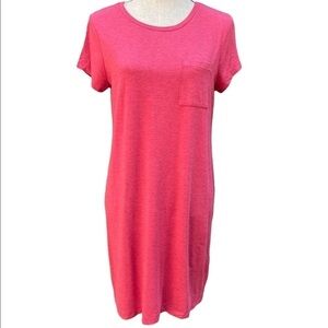 C & C California Tee Shirt Dress Short Sleeves with Chest Pocket Size Medium